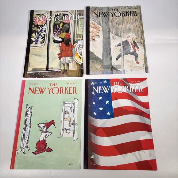 New Yorker Magazine Covers Only Lot Art To Frame 20 Flaws 2003-2020 Front Back - Picture 4 of 6